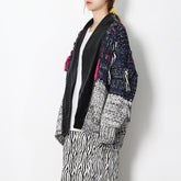Women Casual Stitching Contrast Sweater